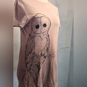 Vintage Y2k Element Owl Graphic Ombre Brown Tan T-Shirt NWOT M Keep Discovering